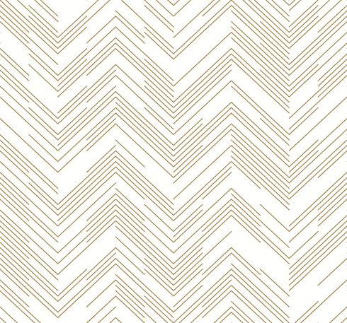 Polished Chevron White & Gold Wallpaper