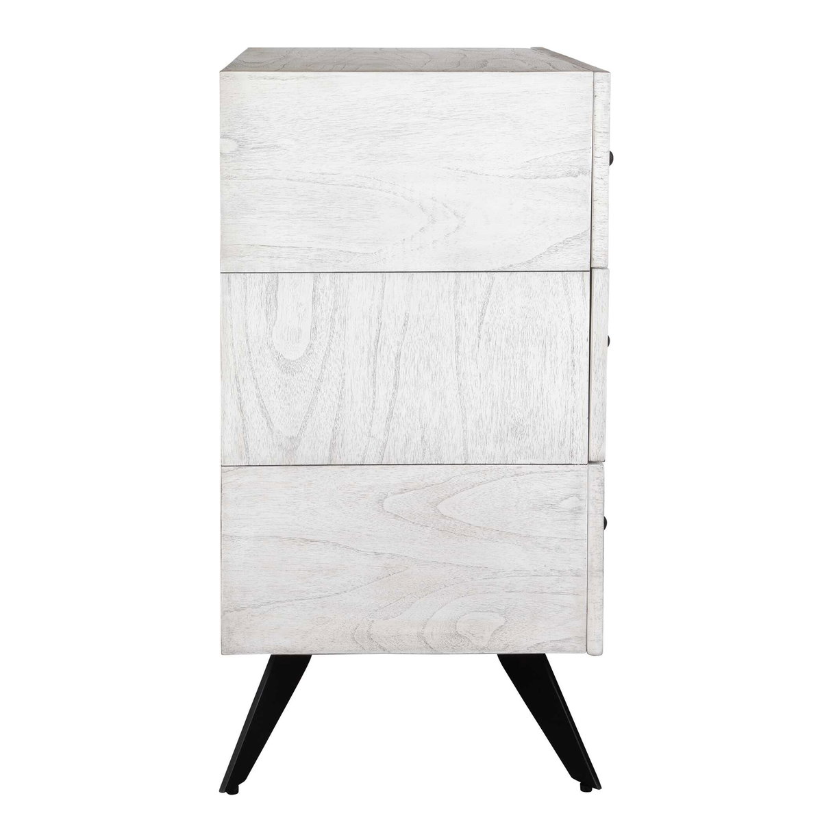 Vivi 3 Drawer White Chest, Cabinets & Chest by Uttermost, 32" width x 34" height x 18" depth View 6