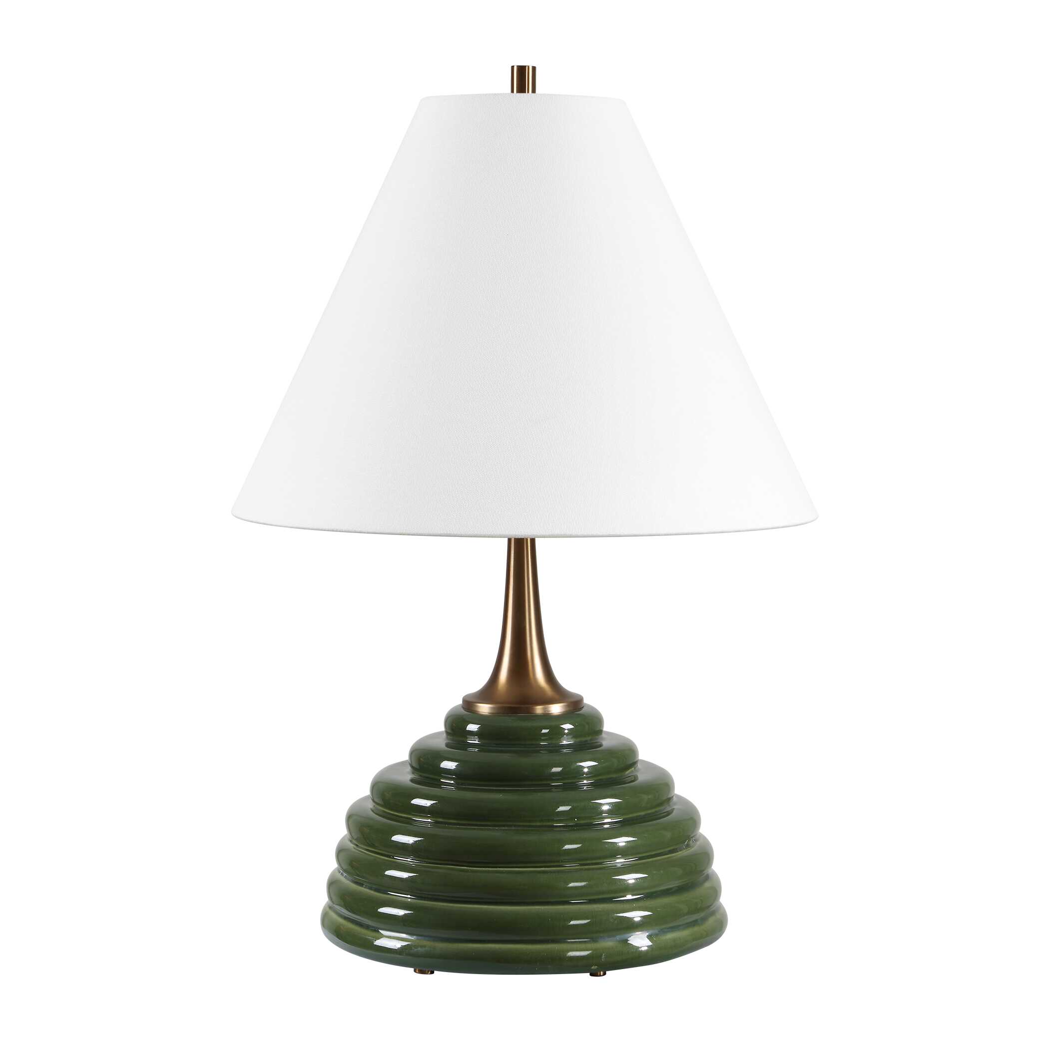 McKay Dark Green Table Lamp, by Uttermost, 17" width x 25" height x 17" depth View 4