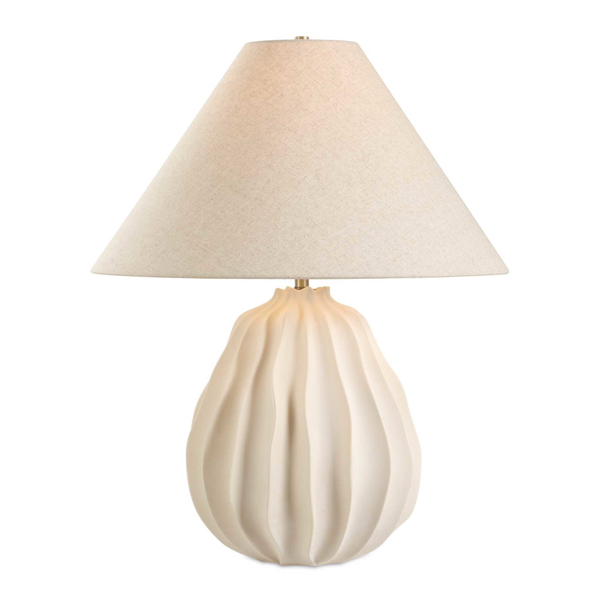 Javary Matte Beige Table Lamp, by Uttermost, 22" width x 27.5" height x 22" depth View 1