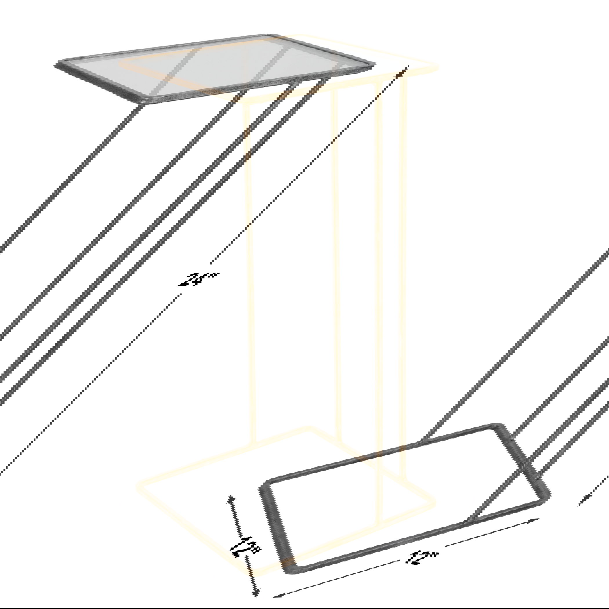 Cadmus Gold Accent Table large image 