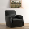 Taft Leather Swivel Chair, Onyx Black thumbnail 12