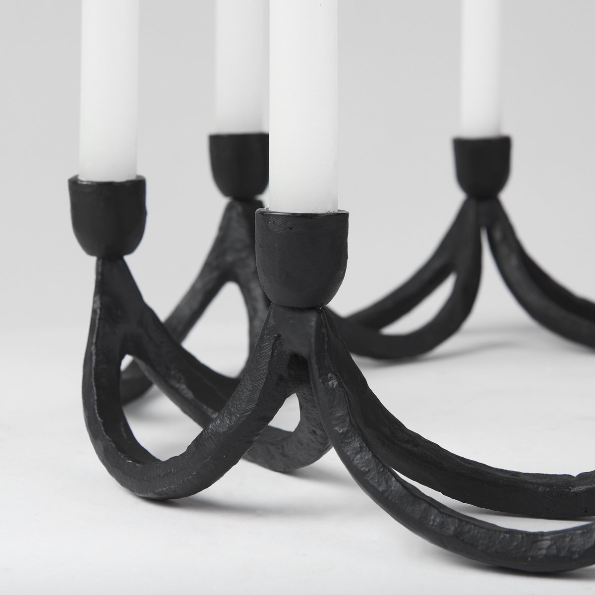 Seraph Round Candle Holder, Candles & Candle Holder by Mercana, 16" length x 16" width x 4.25" height View 4