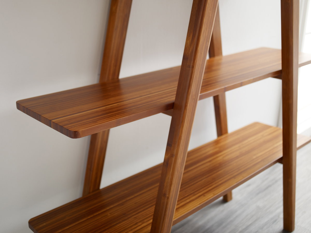 Studio Plus Book Shelf Amber, Shelving & Bookcase by Greenington, 47" length x 14" width x 75" height View 4