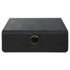 Lalique Black Shagreen Box, Boxe by Uttermost, 12.87" width x 4.5" height x 9" depth thumbnail 1