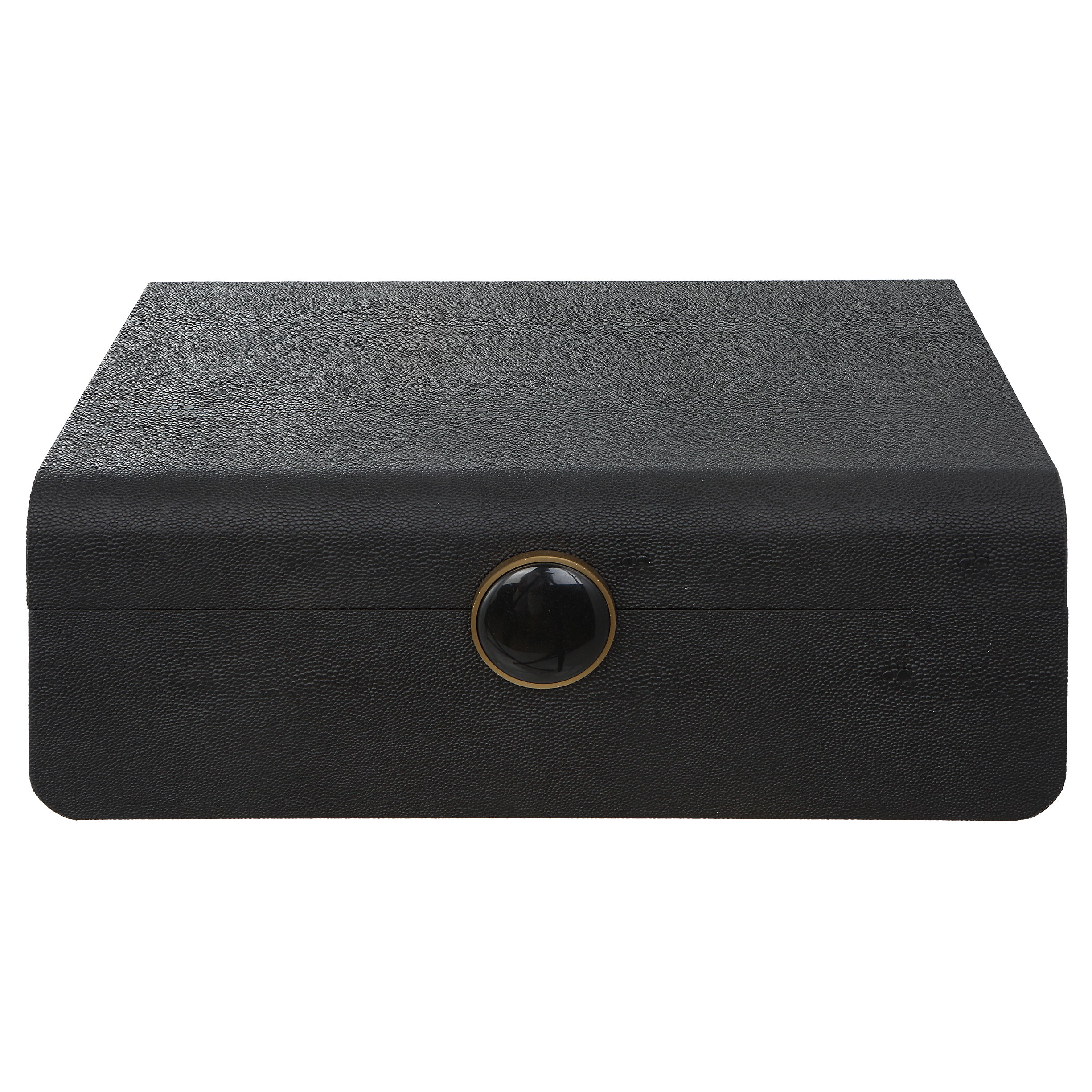 Lalique Black Shagreen Box large image 