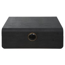 Online Designer Home Office Lalique Black Shagreen Box
