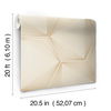 Honeycomb Sand & Gold Peel & Stick Wallpaper thumbnail 2