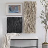 Gathered Teak Square Black Wood Wall Decor, Art by Uttermost, 24" width x 24" height x 3" depth thumbnail 2