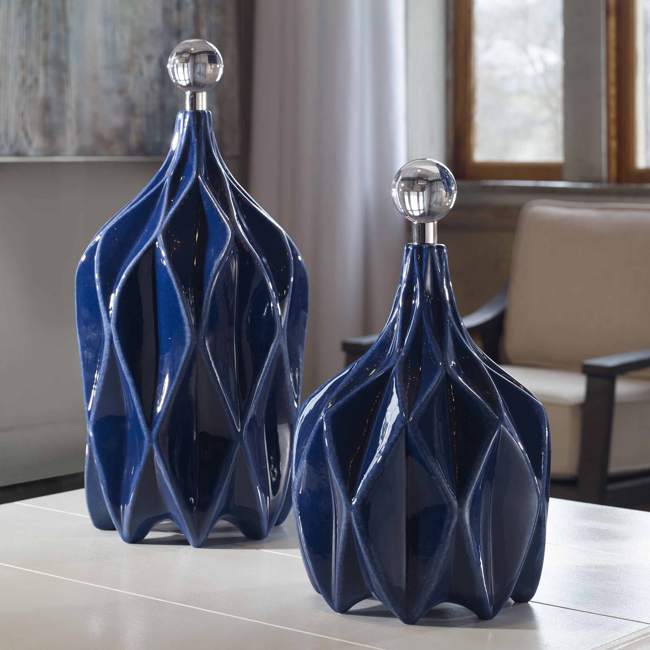 Klara Geometric Bottles, S/2 large image 