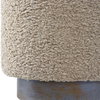 Avila Latte Round Ottoman, by Uttermost, 16" width x 18" height x 16" depth thumbnail 5