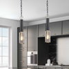 Jarsdel 1 Light Industrial Mini Pendant, Mini Light Pendant by Uttermost, 4.5" width x 23.25" height x 4.5" diameter thumbnail 2