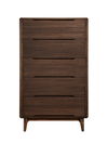 Currant Five Drawer High Chest, Oiled Walnut thumbnail 1