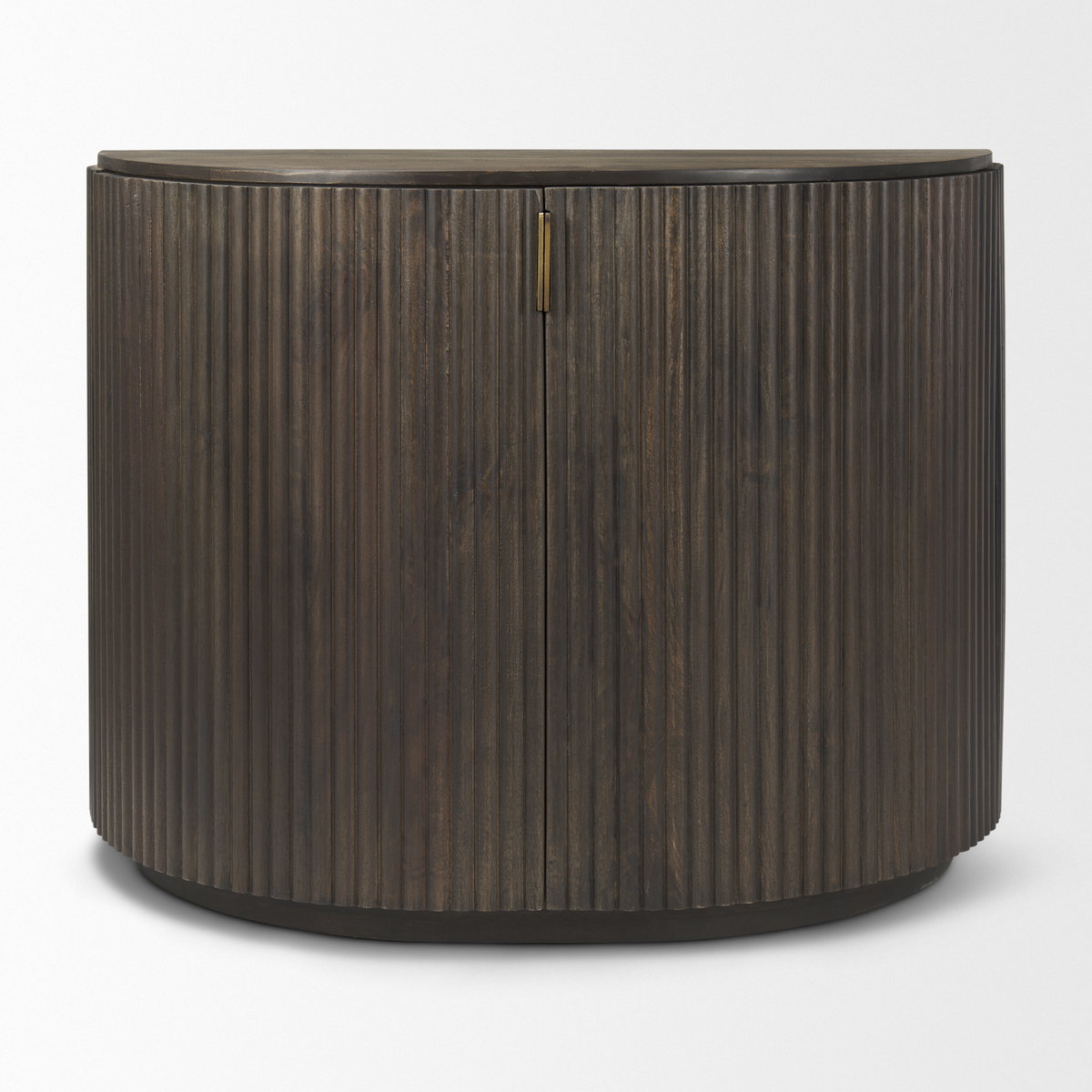 Terra Fluted Dark Brown 2-Door Accent Cabinet, Cabinets & Chest by Mercana, 42" length x 19" width x 32" height View 4