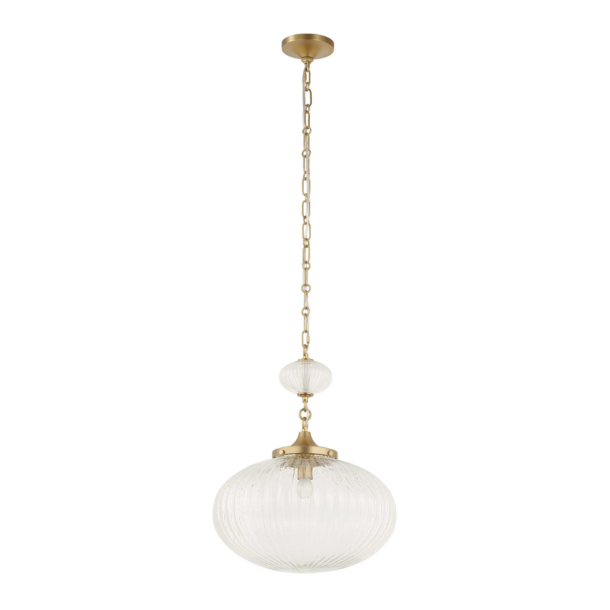 Bellaire 1 Light Glass Shade Pendant, Ceiling Light by Uttermost, 20" height x 16.5" diameter View 8