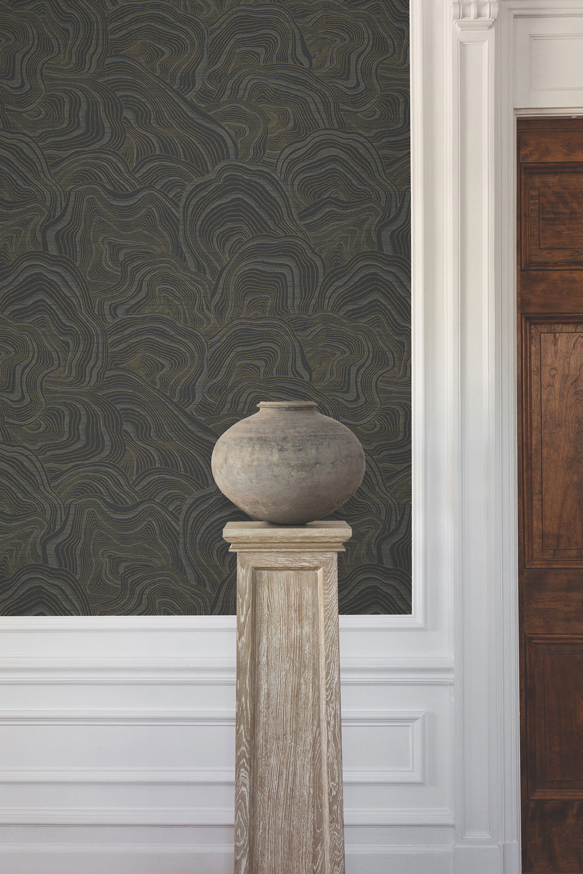 Geodes Black Wallpaper, by York Wall, 27' length x 2'3" width x 0.02" depth View 3