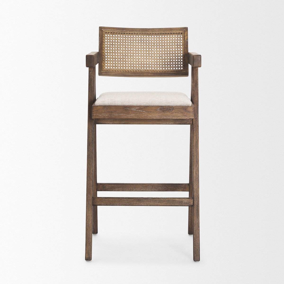 Indie Low Back 29.5in Seat Bar Stool | Medium Brown, Counter & Bar Stool by Mercana, 21.25" length x 21.5" width x 41.75" height View 3