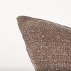 Jack 22x22 Brown Linen Square Decorative Pillow Cover, by Mercana, 22" length x 22" width x 0.2" height thumbnail 9