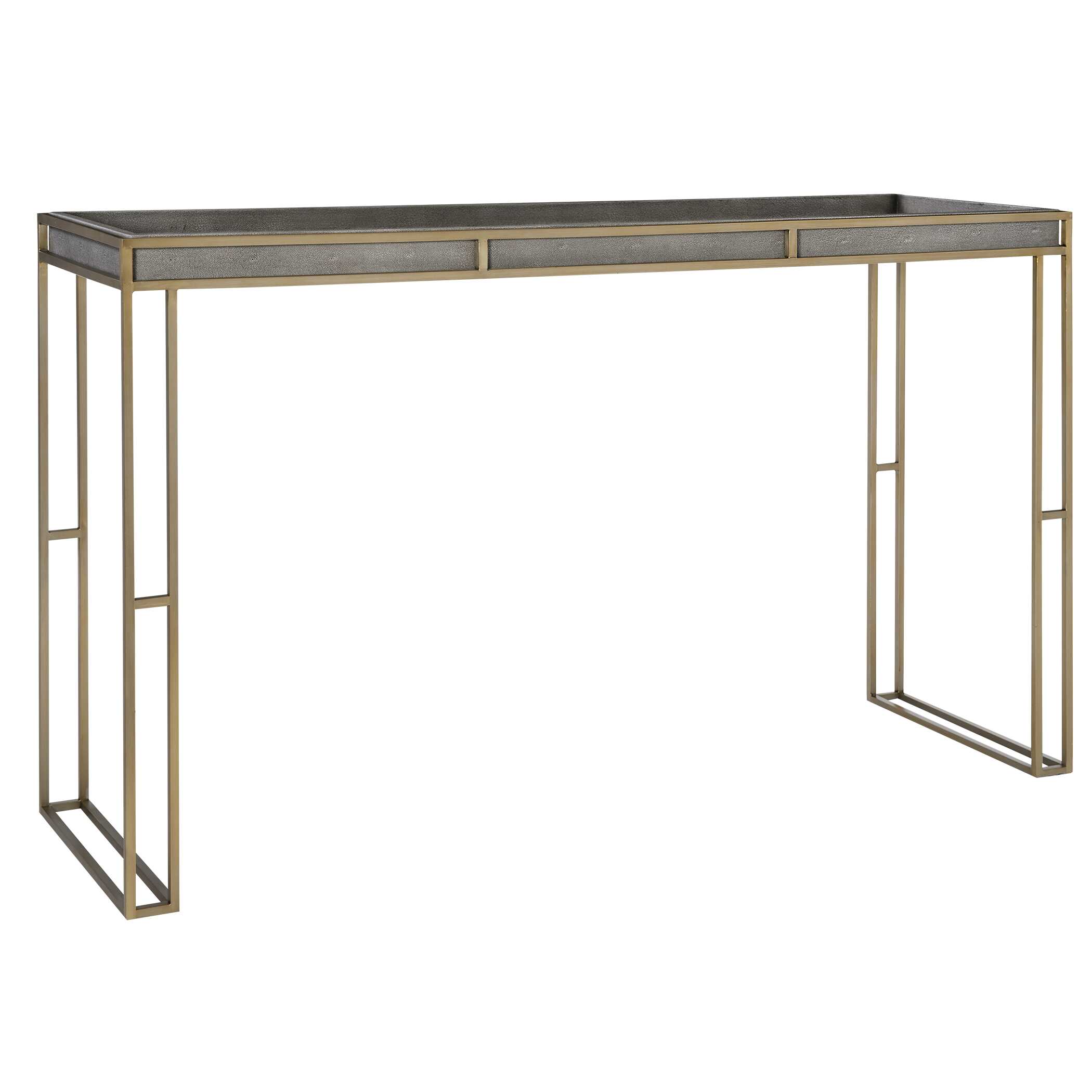 Cardew Modern Console Table, Furniture by Uttermost, 54" width x 32" height x 16" depth View 4