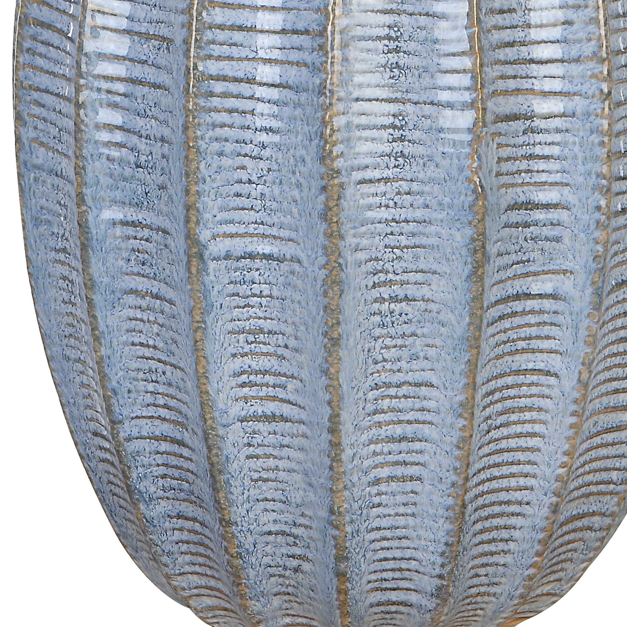 Veston Blue Glaze Table Lamp large image 