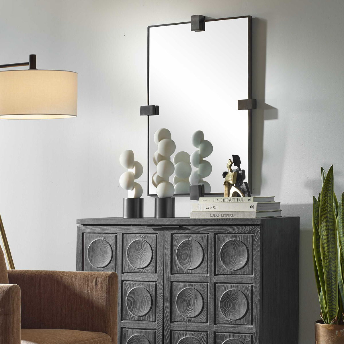 BATEAU MIRROR, by Uttermost, 25.25" width x 37.25" height x 2" depth View 4