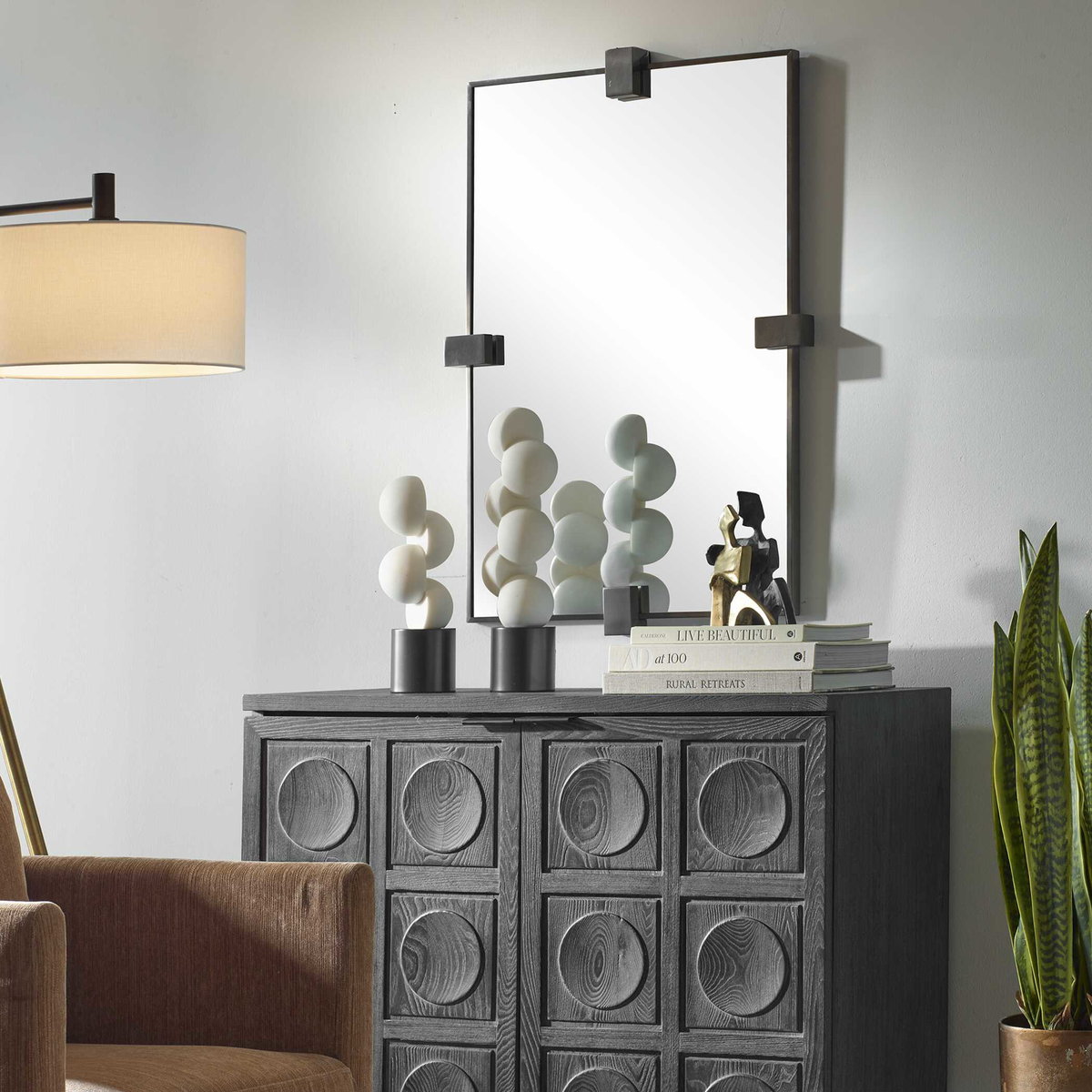 BATEAU MIRROR, by Uttermost, 25.25" width x 37.25" height x 2" depth View 4