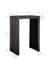 In The Groove Aluminum Accent Table, Side & End Table by Uttermost, 16" width x 23" height x 10" depth thumbnail 3