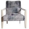 Watercolor Gray Chenille Accent Chair thumbnail 0