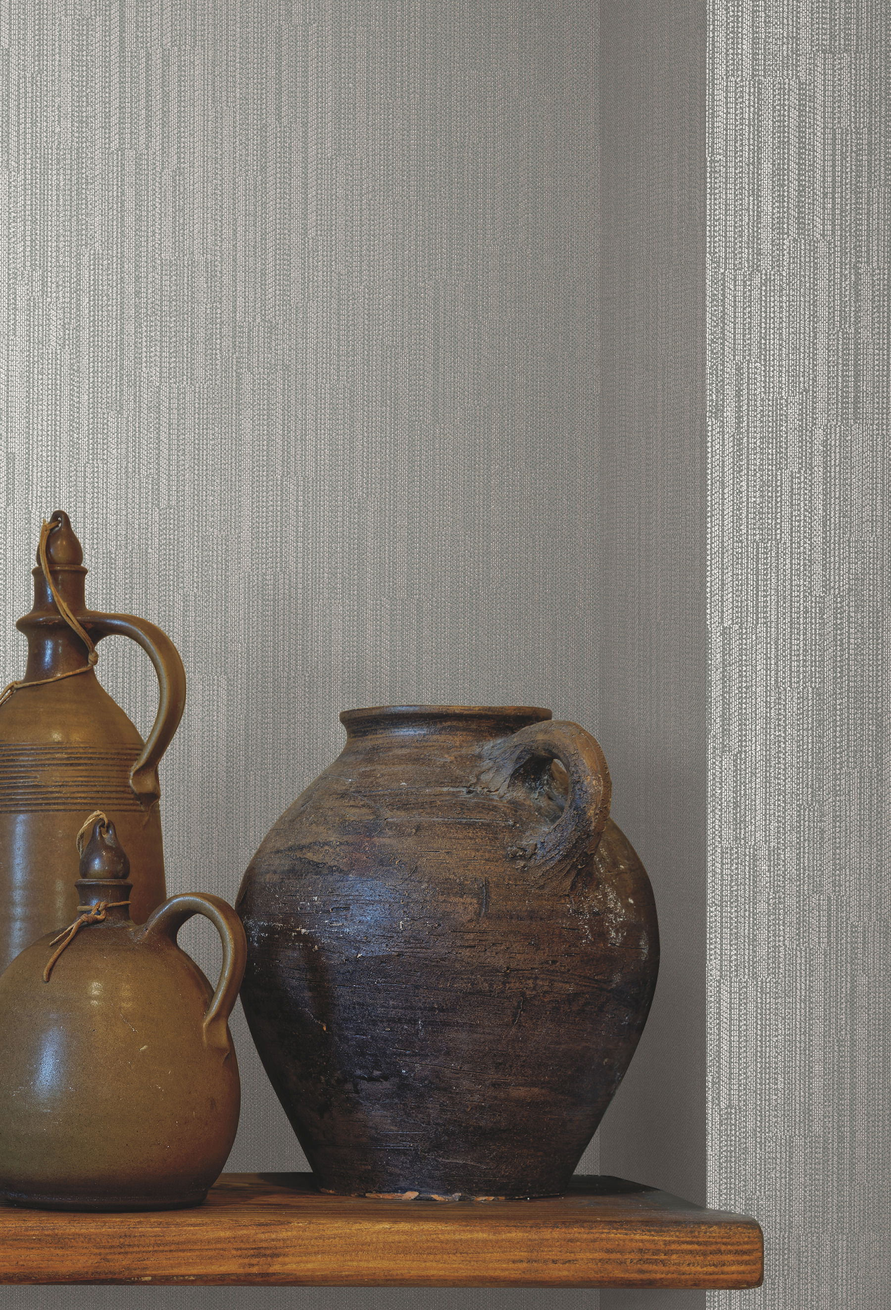 Weekender Weave Grey Wallpaper large image 