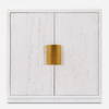 Emma 2 Door White Cabinet, Cabinets & Chest by Uttermost, 32" width x 32.25" height x 14.25" depth thumbnail 1