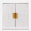 Emma 2 Door White Cabinet, Cabinets & Chest by Uttermost, 32" width x 32.25" height x 14.25" depth thumbnail 1