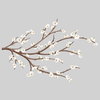 White Blossom Branch Giant Wall Decals with Flower Embellishments, by York Wall, 3'3.6" length x 1'6" width x 0.02" depth thumbnail