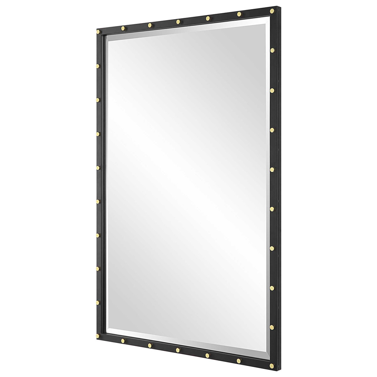 Benedo Industrial Vanity Mirror, by Uttermost, 2' width x 2'11.87" height x 1.12" depth View 5