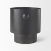 Juno 8.5H Large Black Iron Vase, by Mercana, 11" length x 8" width x 8.5" height thumbnail 5