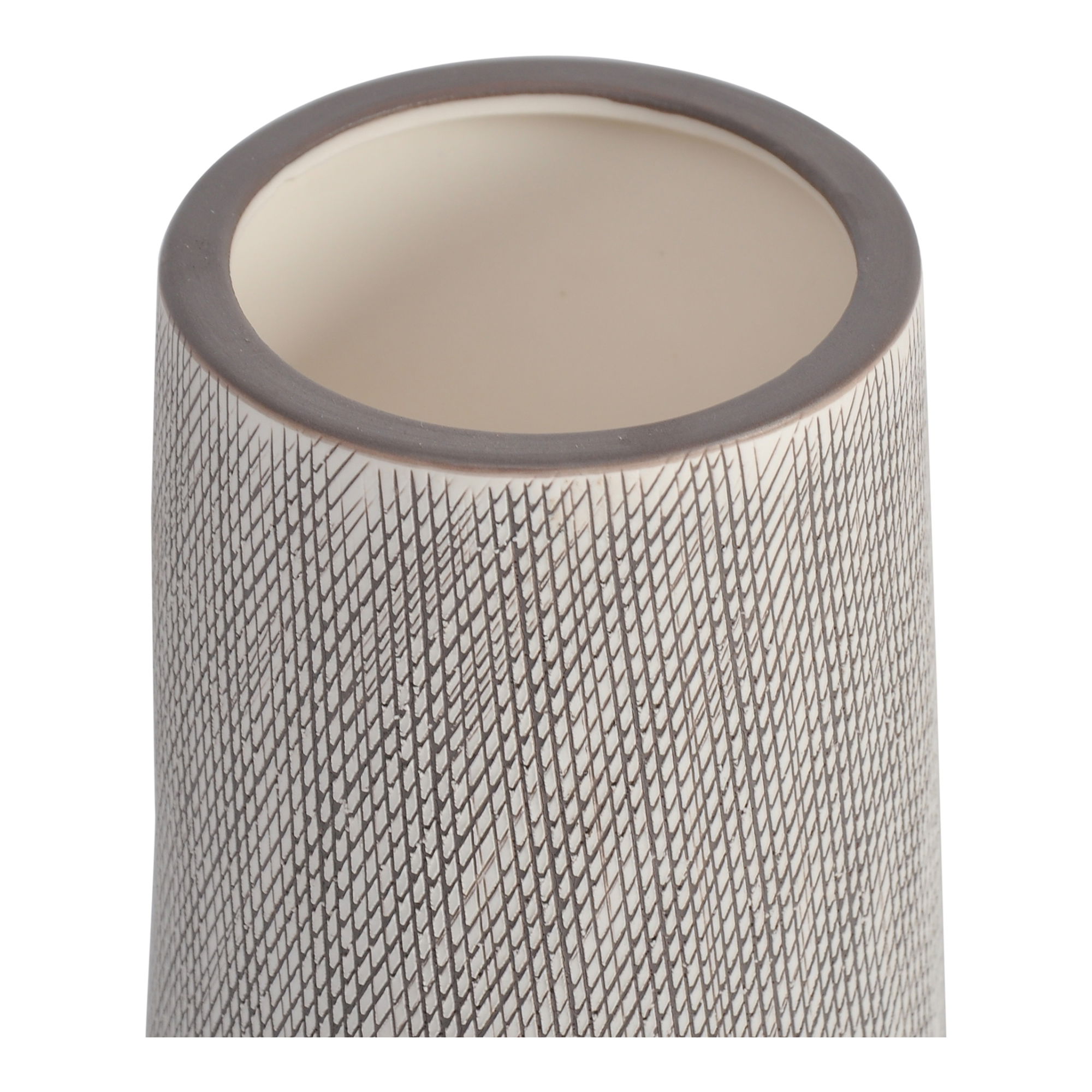 Woodgrain Planter, Vase by Moe's Home, 4.25" width x 5.75" height x 4.25" depth View 2