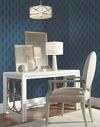 Petite Ogee Navy Wallpaper thumbnail 2
