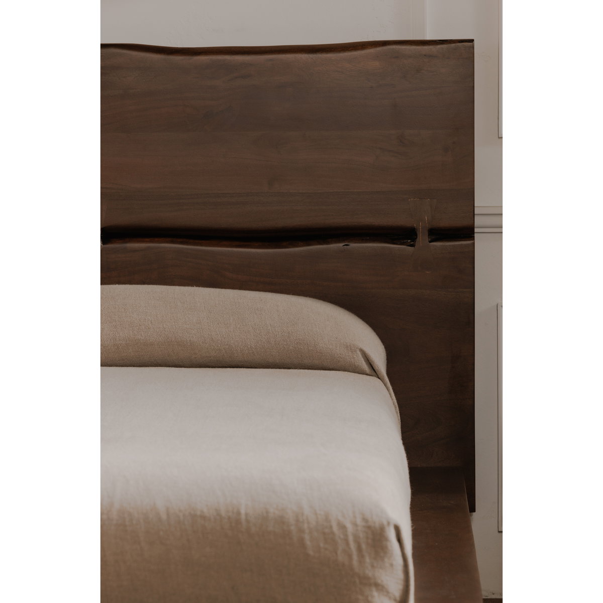 Madagascar King Platform Bed Dark Brown, by Moe's Home, 91.5" width x 48" height x 89" depth View 8