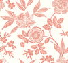 Wood Cut Jacobean Salmon Wallpaper thumbnail 0