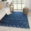 Calli Indoor/ Outdoor Geometric Blue/ White Area Rug thumbnail 4