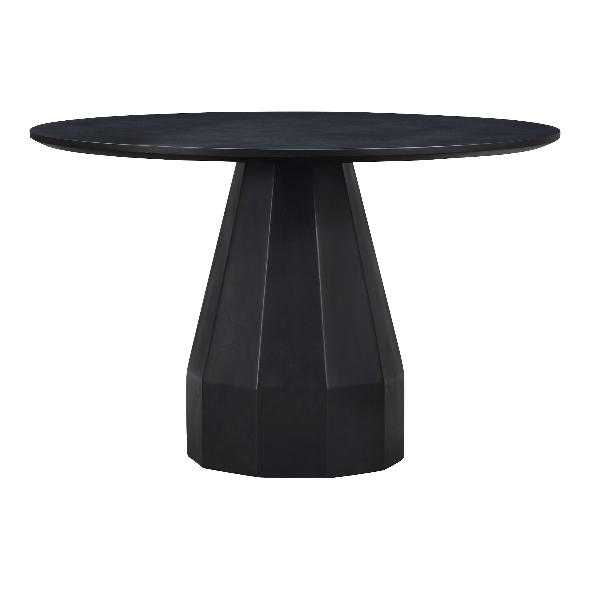 Templo Outdoor Dining Table Black, Outdoor Table by Moe's Home, 3'11.2" width x 2'5.9" height x 3'11.2" depth View 1