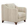 Hewitt Accent Chair Beige Stripe thumbnail 1