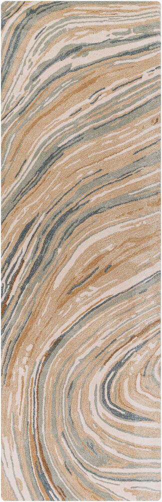 Kavita Handmade Rug, by Surya, 8' length x 2'6" width