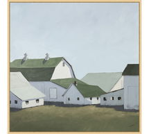 Online Designer Home/Small Office Shadowed Barns, 40"X40", Natural Frame