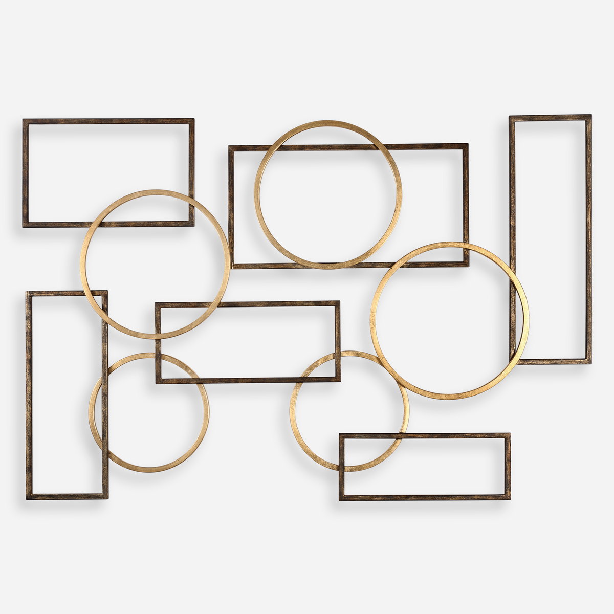 Elias Bronze And Gold Wall Art, by Uttermost, 40.37" width x 60.25" height x 2" depth View 1