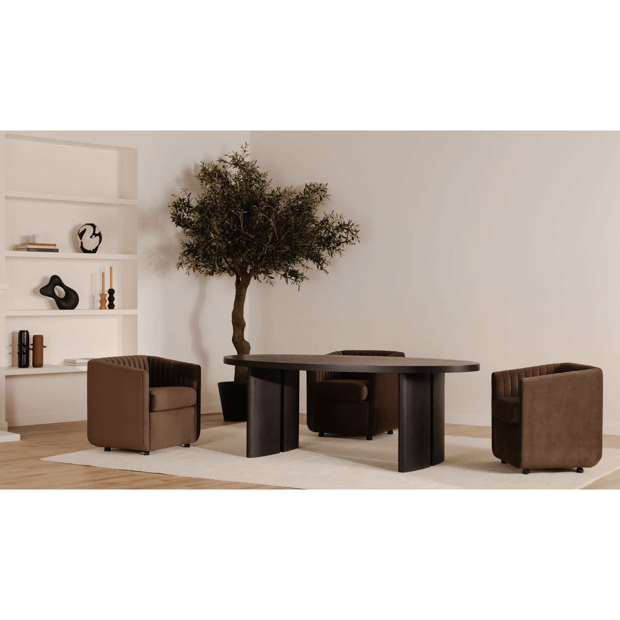 William Dining Table Black large image 