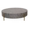 Chameau Medium Coffee Table Black And White, by Moe's Home, 42" width x 12" height x 42" depth thumbnail 2