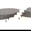 Chameau Medium Coffee Table Black And White thumbnail 1