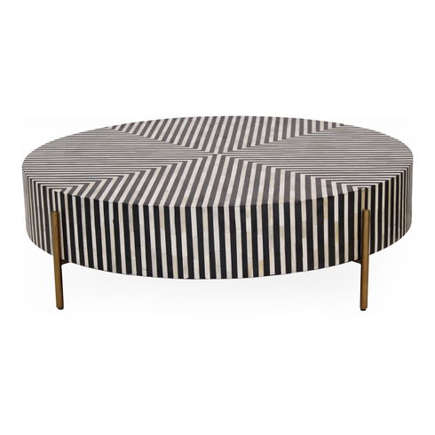 Chameau Medium Coffee Table Black And White