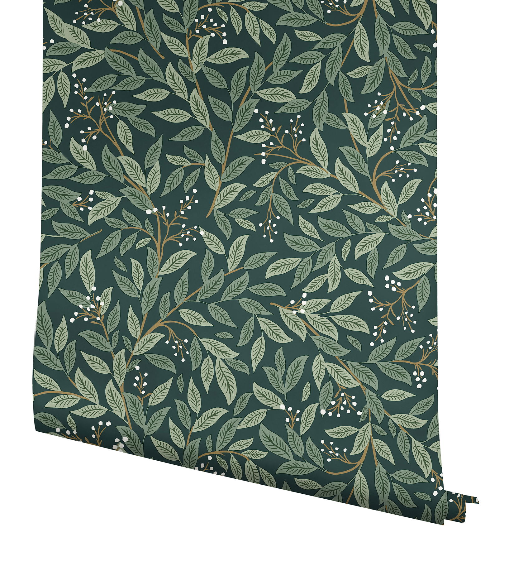 Willowberry Emerald Peel & Stick Wallpaper large image 
