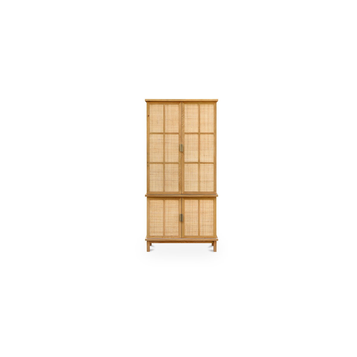 Seymour Tall Cabinet Natural, Cabinets & Sideboard by Moe's Home, 38" width x 80" height x 18" depth View 1